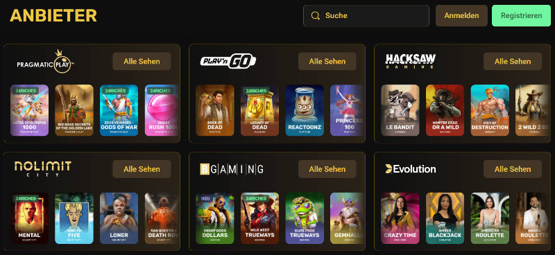 24Casino-anbietersuche