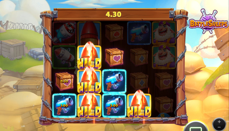 Battlesheeps Slot Win - Including Wilds