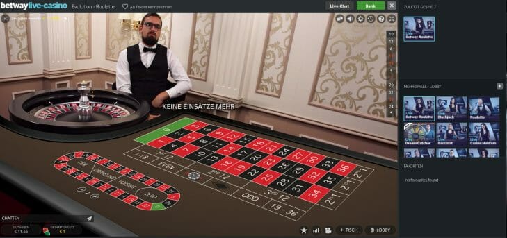 Betway Live Casino