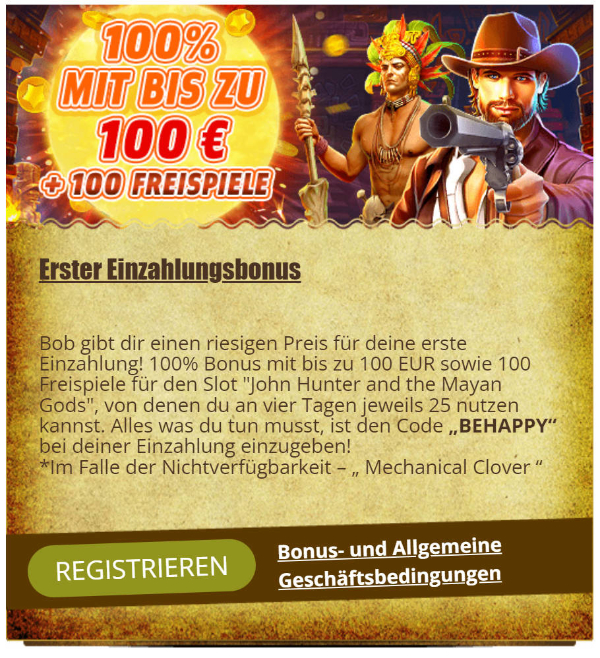 bobcasino erster bonus