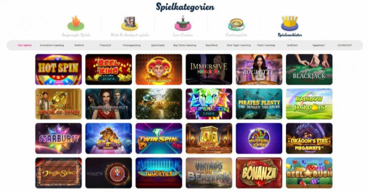 Casino Joy Spielangebot