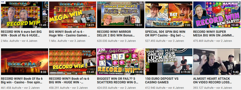 Die CasinoDaddy Youtube Videos mit den meisten Aufrufen