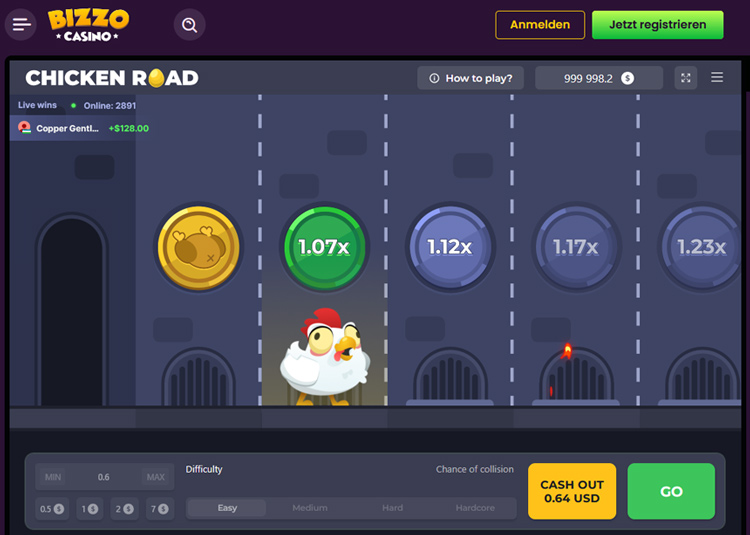 Chicken Road von Inout bei Bizzo