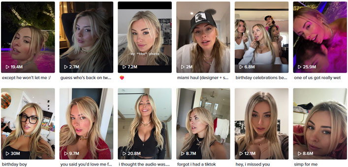 ©tiktok.com/@corinnakopf | Die Kurzvideos auf TikTok von Corinna Kopf haben teilweise Aufrufe im zweistelligen Millionenbereich. Da kann kein anderer Casino Streamer mithalten.