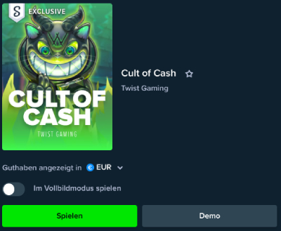 Cult of Cash Demo Modus