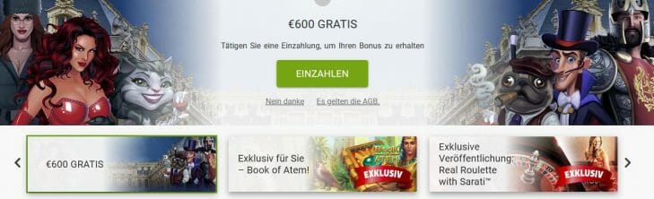 Europalace Neukundenbonus