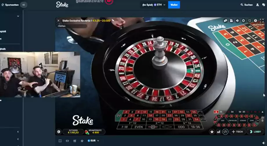 ©twitch.tv/fler | Fler spielt auch Roulette und andere Klassiker.