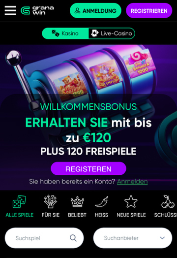 Granawin Casino Mobile Startseite