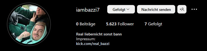 ©instagram.com/iambazzi7 | Innerhalb kürzester Zeit konnte Bazzi auf seinem neuen Instagram Account über 5.000 neue User einsammeln. Eine starke Leistung, die sicher erst der Anfang ist.