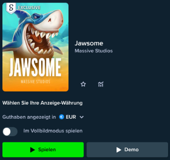 Jawsome Spielstart