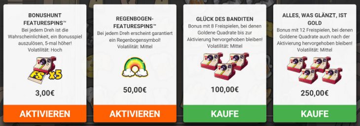 le bandit bonuskauf