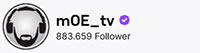 Vorschau der Twitch Follower von m0E_tv von Anfang Juni