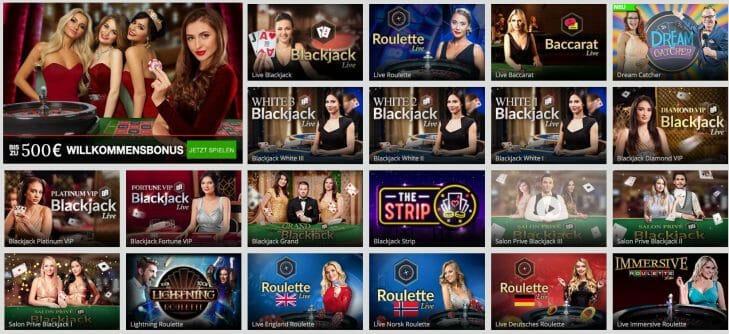 Magic Red Live Casino Spiele