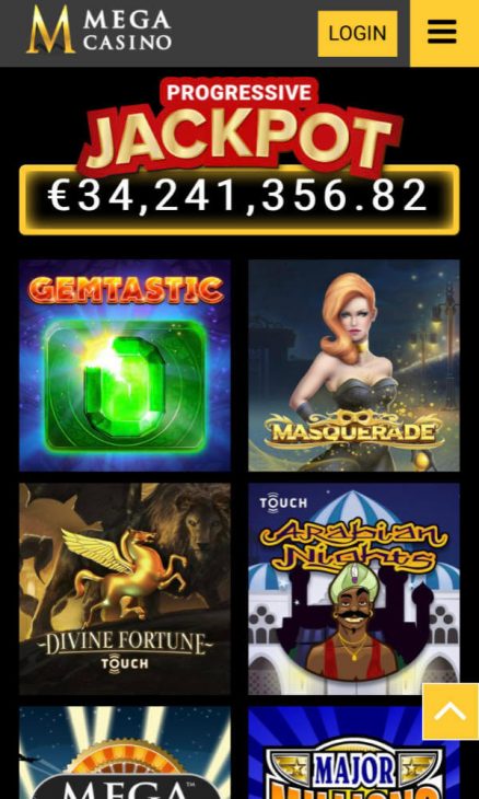 Mega Casino mobile Jackpots