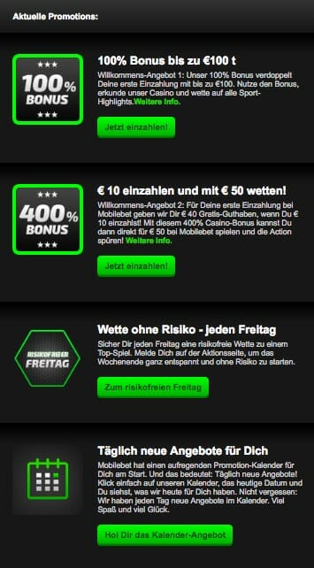 Mobilebet Promotions