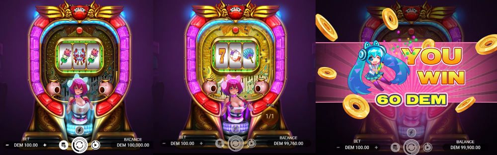 Das Pachin Girl Spiel im Oshi Casino