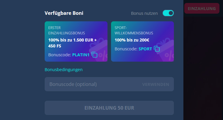 So sieht der betreffende Abschnitt im Kassenfenster aus. Hier können Spieler durch Eingabe des Codes den Bonus anfordern.