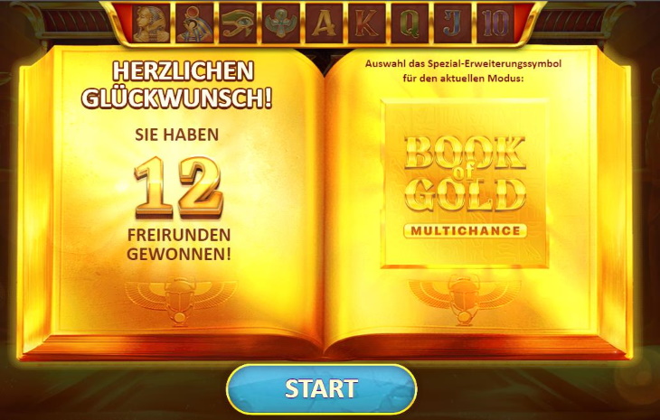 Playson Book of Gold Freirunden