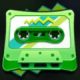 retro tapes green