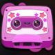 retro tapes purple