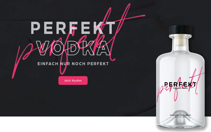 ©perfekt-vodka.de | Neben der eine Alkohol Marke gibt es neben Vodka in dem Shop auch noch Perfekt Kondome. 