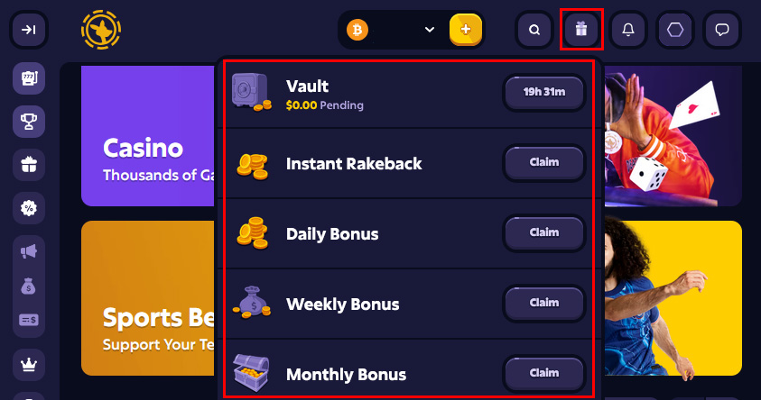 roobet-claim-rakeback-rewards