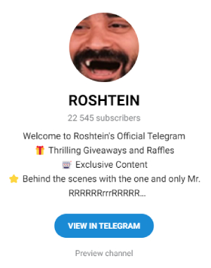 Roshtein Telegram