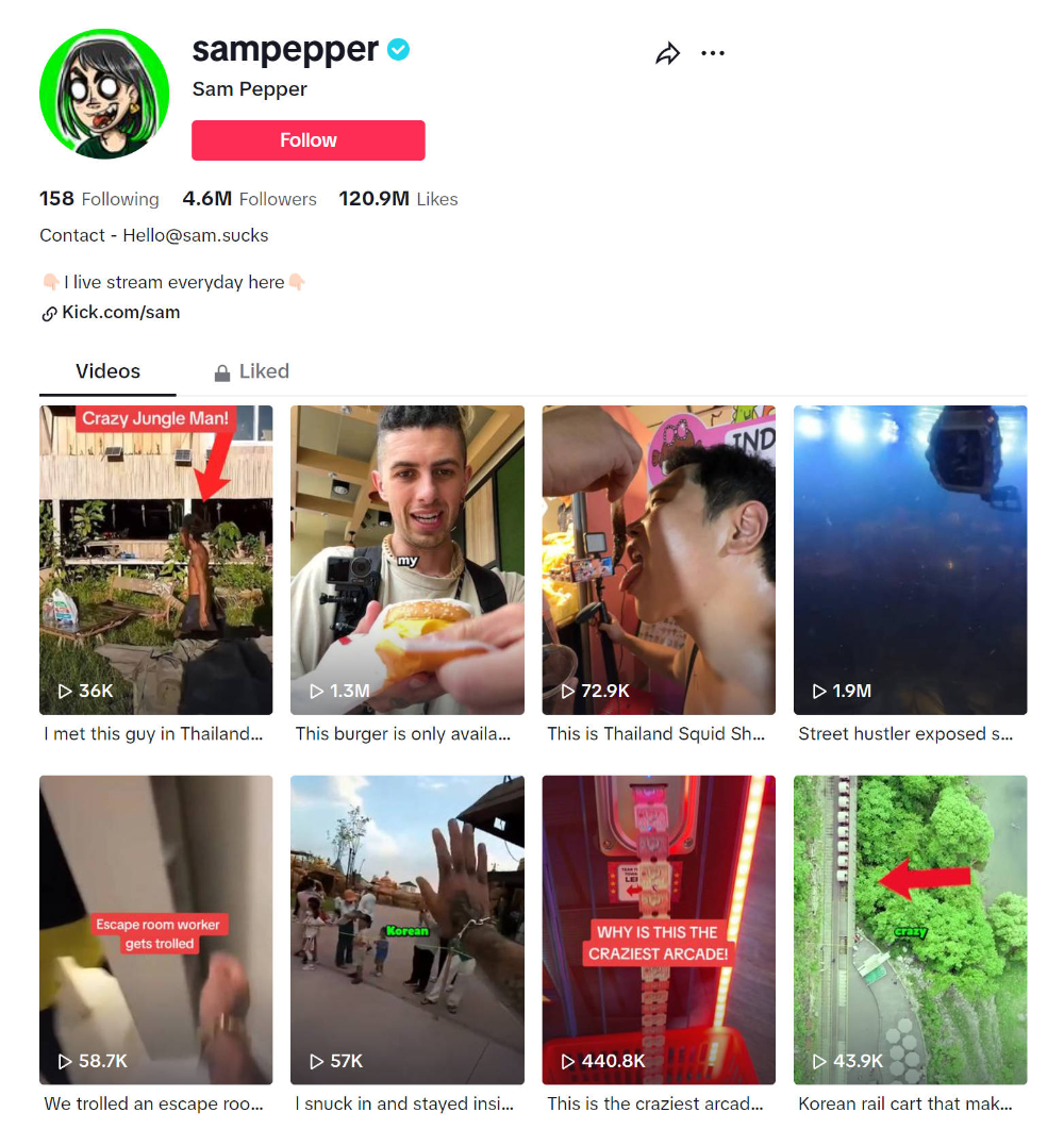 ©www.tiktok.com/@Sampepper