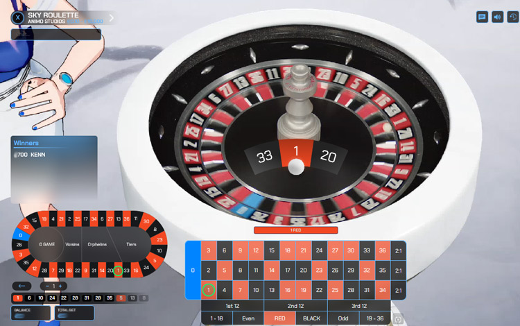 Sky Roulette - Game Results and Winners