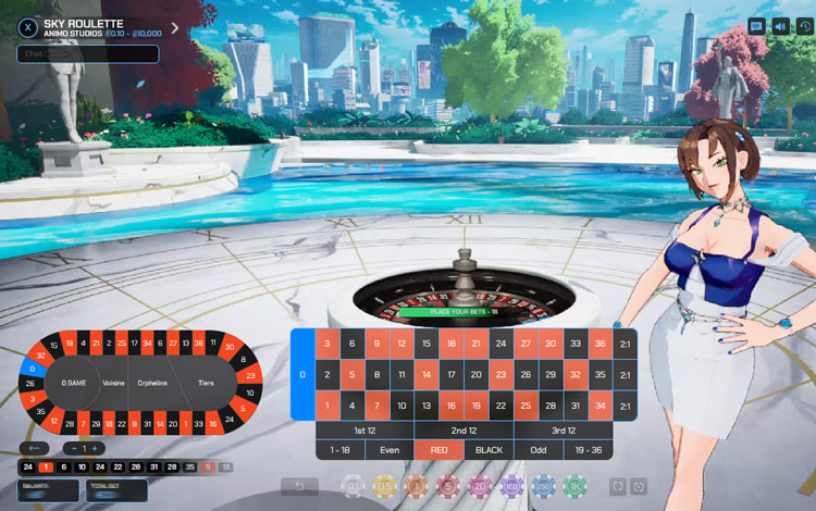 Sky Roulette - Place Your Bets
