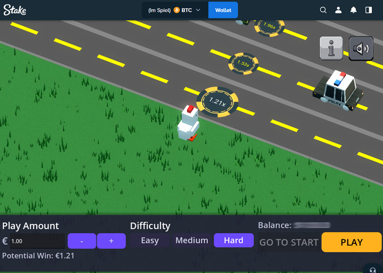 Stake Chicken Run Crypto Game