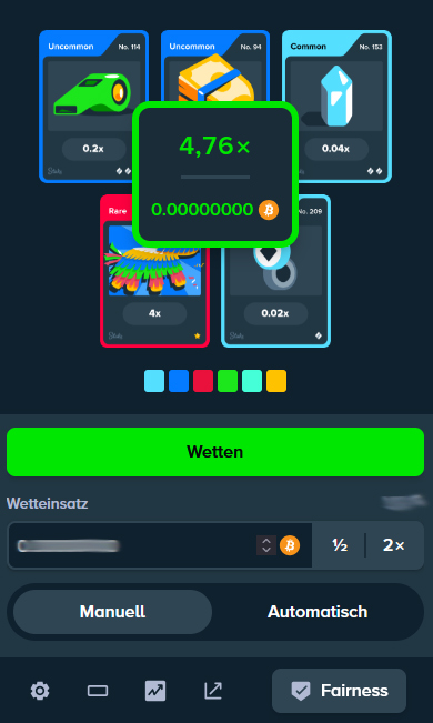 Stake Packs Spiel Ergebnis