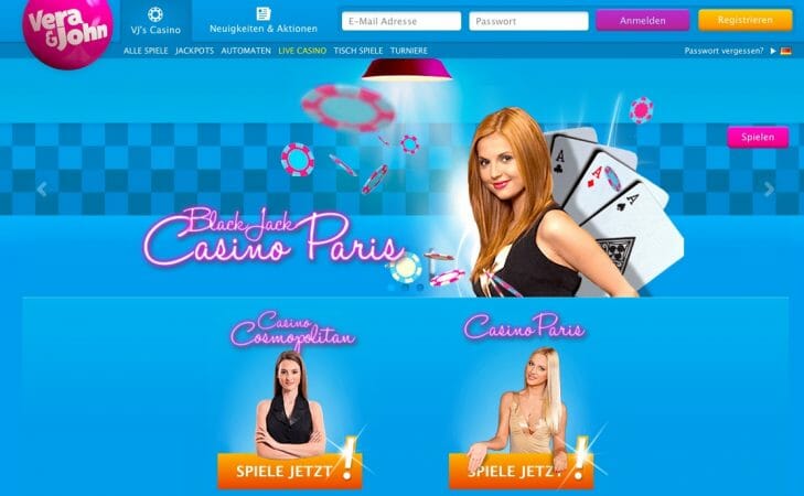 Im Vera & John Live Casino erleben die Spieler eine aufregende Spielerfahrung und bringen Casinoluft in das eigene Wohnzimmer!