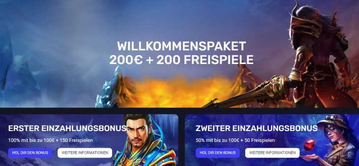 WooCasino Willkommensbonus