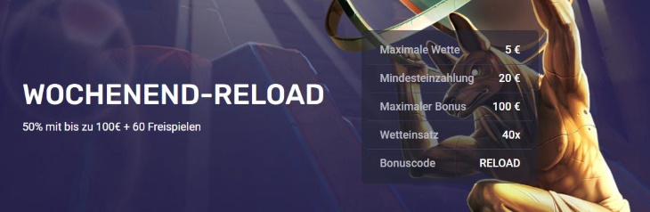 WooCasino Wochenend Reload Aktion